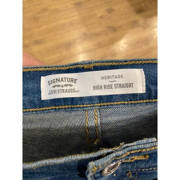Levis Strauss & Co. Heritage High Rise Straight Jeans for Women's Size 14 - Picture 8 of 9